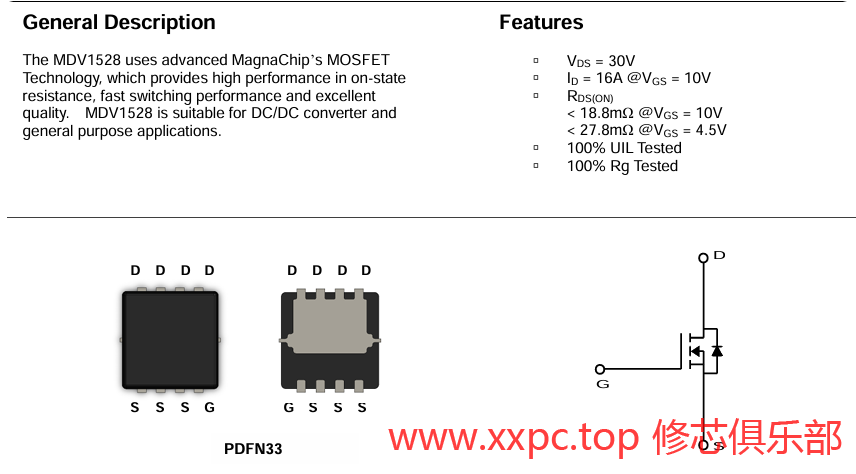 MDV1528URH 芯片 PDF 手册