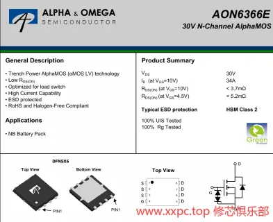 AON6366E 芯片 PDF 手册